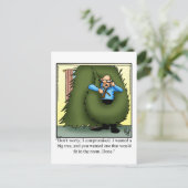 クリスマスツリーホリデーユーモアポストカード シーズンポストカード (スタンド正面)