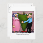 クリスマスツリーホリデーユーモアポストカード シーズンポストカード (正面/裏面)