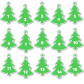 クリスマスツリーホワイトエレファントギフト交換 シール (正面)