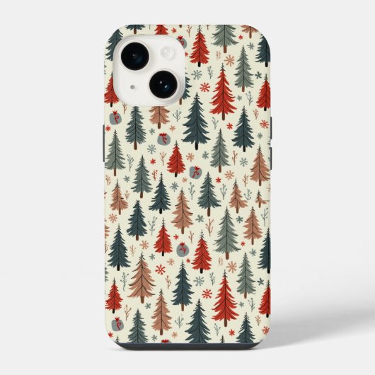 クリスマスツリーホンケース iPhoneケース (裏面)