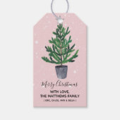 クリスマスツリーホームフォーザホリデーズギフトラベル ギフトタグ (正面)