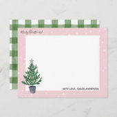 クリスマスツリーホームフォーザホリデーズノートカード ノートカード (正面/裏面)