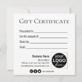 クリスマスツリーボウ雪の結晶パープルギフトカード (裏面)