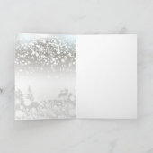 クリスマスツリーボーブルズ折り畳みホリデーカード シーズンカード (内部)