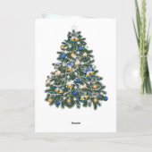 クリスマスツリーボーブルドイツ語 シーズンカード (裏面)