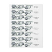 クリスマスツリーボーブルラップのまわりに住所 シール ラップアラウンドラベル (シート)