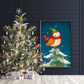 クリスマスツリーポスタープリント ポスター