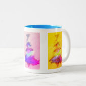 クリスマスツリーマグベビーブルーインテリア ツートーンマグカップ (正面右)