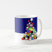 クリスマスツリーマグ コーヒーマグカップ (正面右)
