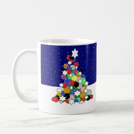 クリスマスツリーマグ コーヒーマグカップ (左)