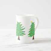 クリスマスツリーマグ ボーンチャイナマグカップ (正面右)