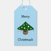 クリスマスツリーマッシュルームギフトラベル ギフトタグ (正面)