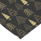 クリスマスツリーミニマル冬の水の色エレガント ショートテーブルランナー (コーナー)