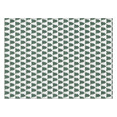 クリスマスツリーミニマル冬の水の色エレガント テーブルクロス (正面(横))