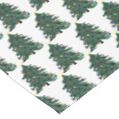 クリスマスツリーミニマル冬の水の色エレガント テーブルクロス (アングル)