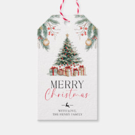 クリスマスツリーメリークリスマスギフトラベル ギフトタグ