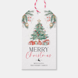 クリスマスツリーメリークリスマスギフトラベル ギフトタグ
