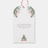 クリスマスツリーメリークリスマスギフトラベル ギフトタグ (裏面)