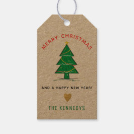 クリスマスツリーメリークリスマス ギフトタグ