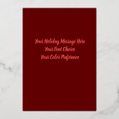 クリスマスツリーメリークリスマス 箔シーズンカード (裏面)