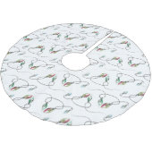 クリスマスツリーモダンのスカートのパターン ブラッシュドポリエステルツリースカート (アングル)