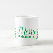 クリスマスツリーモダンのファンキー色 コーヒーマグカップ (中央)