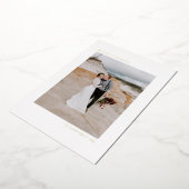 クリスマスツリーモダンミニマリスト楽し結婚したみ 箔シーズンカード (回転した状態)