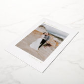 クリスマスツリーモダンミニマルなメリークリスマス 箔シーズンカード (回転した状態)