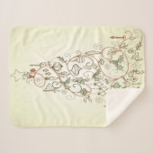 クリスマスツリーモダン シェルパブランケット (正面(横))