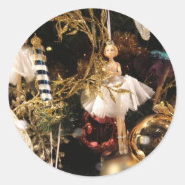 クリスマスツリーライツグラスクゲレン ラウンドシール