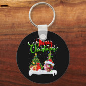 クリスマスツリーライツサンタハットベジタブルオニオンクリスマス キーホルダー (正面)