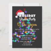 クリスマスツリーライトディナーパーティの招待状 招待状 (正面)