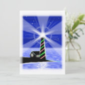 クリスマスツリーライトハウスフラットカード シーズンカード (スタンド正面)