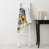 クリスマスツリーライトハウス航海のコースタルブルー シェルパブランケット (インサイチュ)