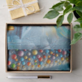 クリスマスツリーライトハウス航海のコースタルブルー 薄葉紙 (ギフト)