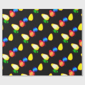 クリスマスツリーライトラッピング紙、30" x 6' ラッピングペーパー (フラット)