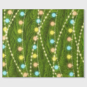 クリスマスツリーライト包装紙 ラッピングペーパー (フラット)