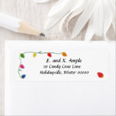 クリスマスツリーライト差出人住所ラベル ラベル (インサイチュ)