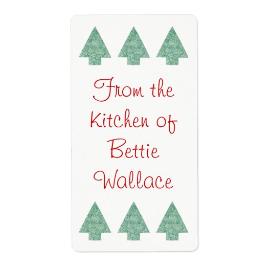 クリスマスツリーライン ラベル (正面)