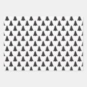 クリスマスツリーラッピング紙フラットシートセット3 ラッピングペーパーシート (正面3)