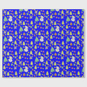 クリスマスツリーラッピング紙マウスブルーチーズ ラッピングペーパー (フラット)