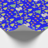 クリスマスツリーラッピング紙マウスブルーチーズ ラッピングペーパー (角)