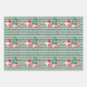 クリスマスツリーラッピング紙付きトナカイ ラッピングペーパーシート (正面3)