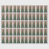 クリスマスツリーラッピング紙 ラッピングペーパー (フラット)