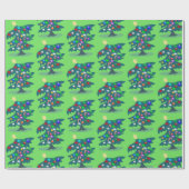 クリスマスツリーラッピング紙 ラッピングペーパー (フラット)