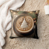 クリスマスツリーラテ クッション (ブランケット)