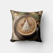 クリスマスツリーラテ クッション (正面)