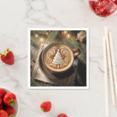 クリスマスツリーラテ スタンダードカクテルナプキン (インサイチュ)