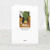 クリスマスツリーラブラドール雪 シーズンカード (裏面)