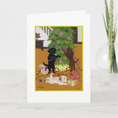 クリスマスツリーラブラドール シーズンカード (正面)